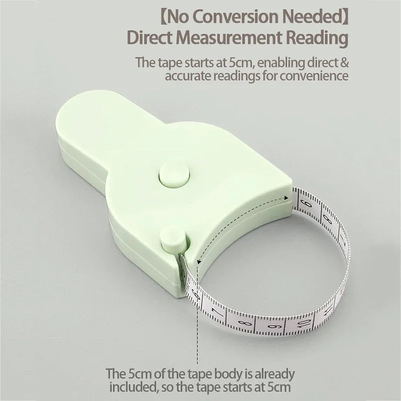 Portable Measuring Tape in Inches Mini Ruler Soft Measuring Tape Retractable Metric Tape Measuring Film for Body
