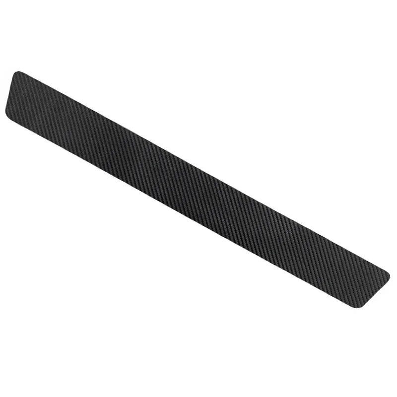 Carbon Fiber Texture Door Sill Scuff Protector Stickers, Front and Rear