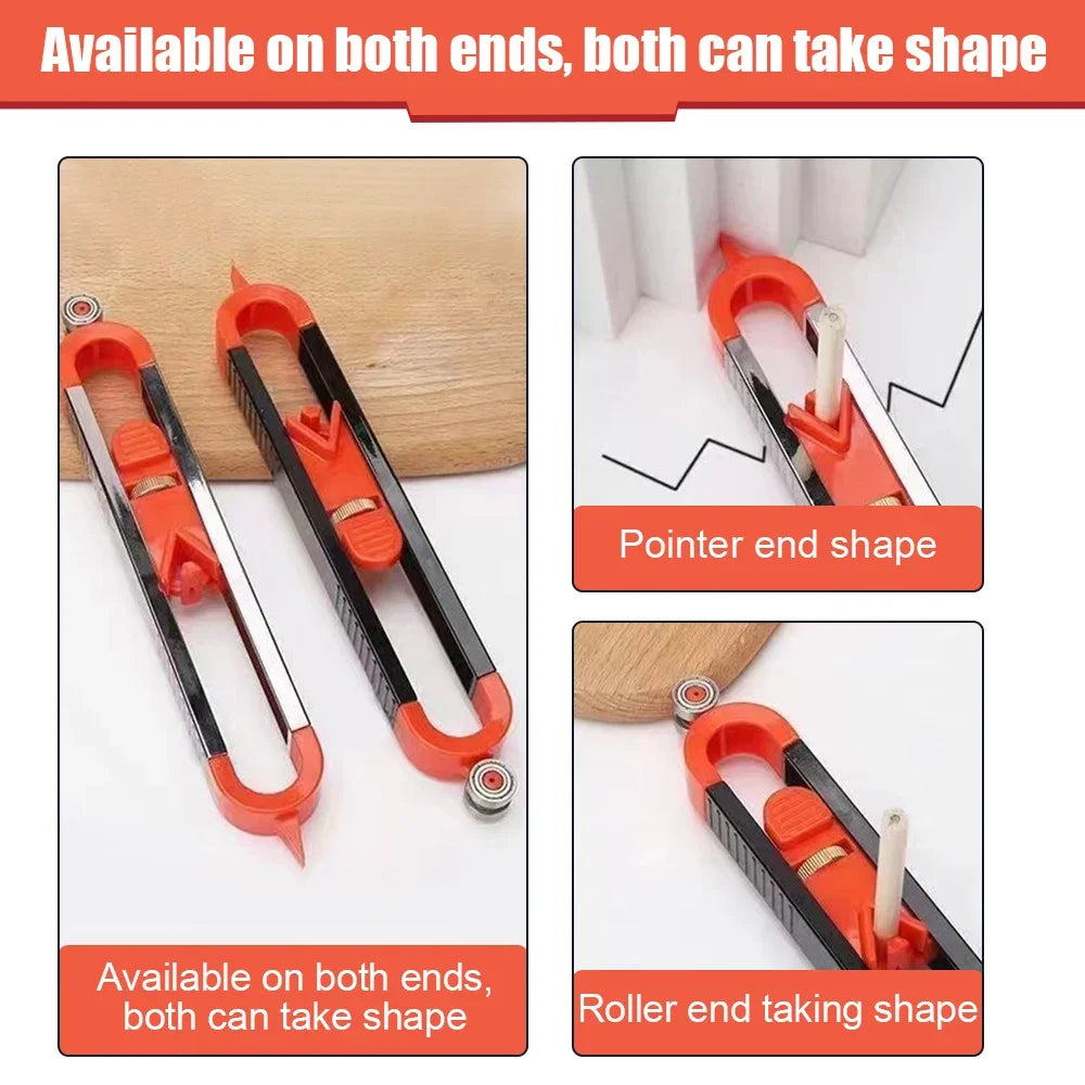 Carpenter square and bore gauge set, measuring tools for woodwork, metal and tiling