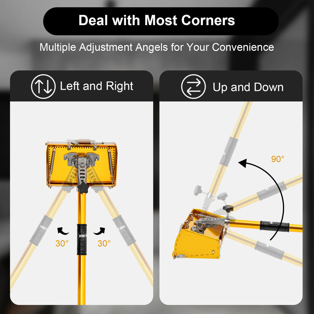 Drywall flat finishing box, 5 gear adjustable skimming tool for walls and ceilings
