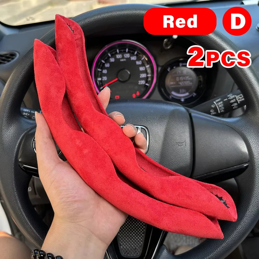 Non-Slip Steering Wheel Grip Covers, 2 pcs