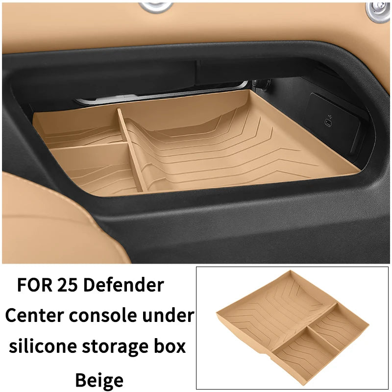Lower Console Silicone Storage Box for Land Rover Defender 2020-2025