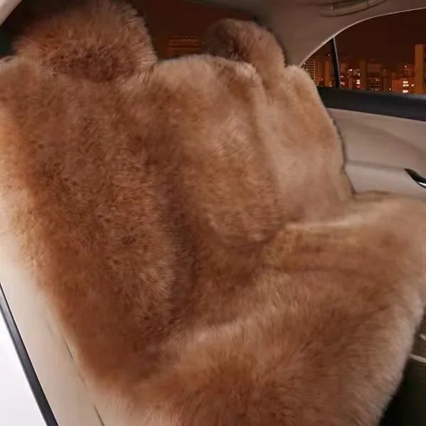 Faux Fur Plush Car Seat Cover, Universal Fit