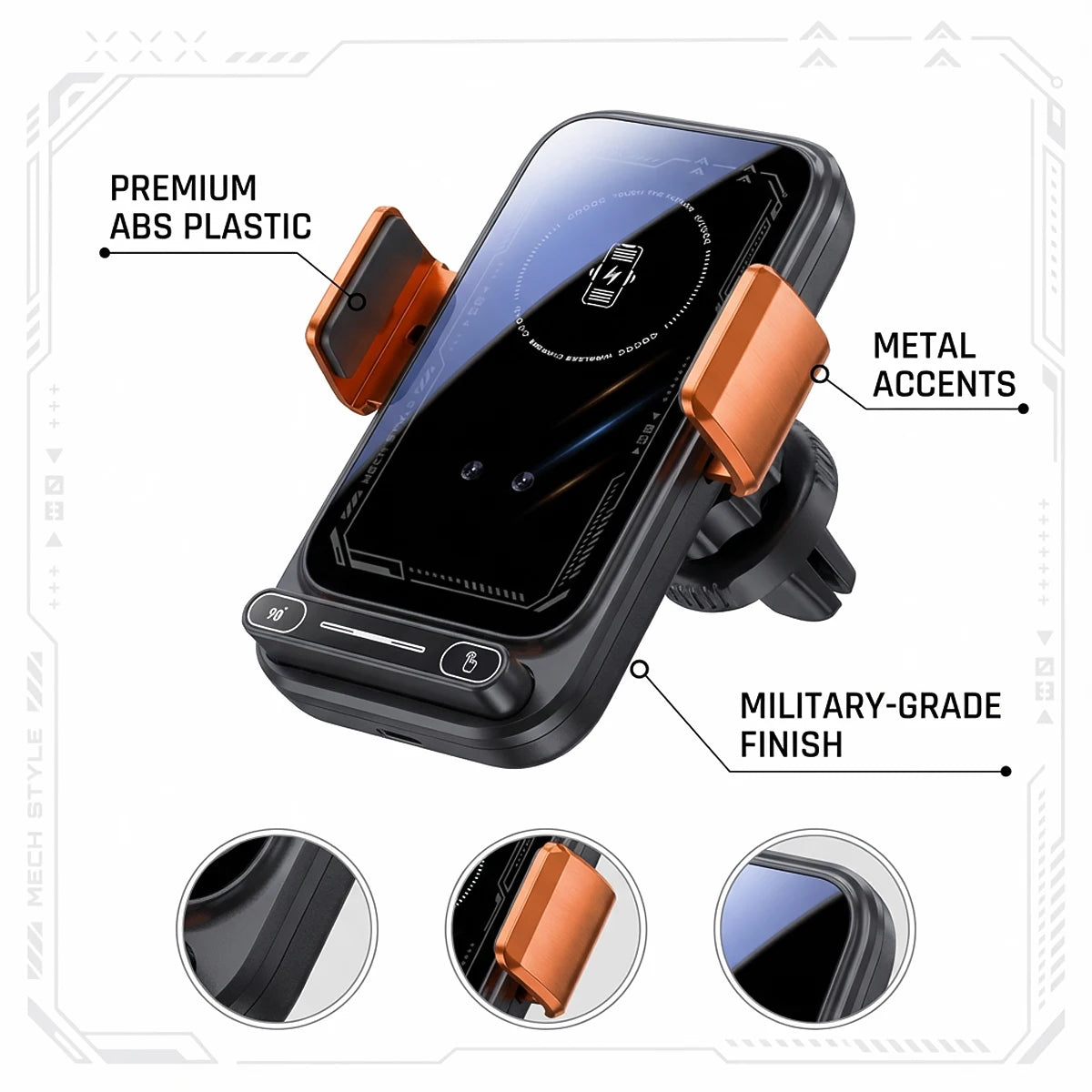 15W Wireless Car Phone Charger Mount for Ford F-150 Raptor 2019-2020 - image 29
