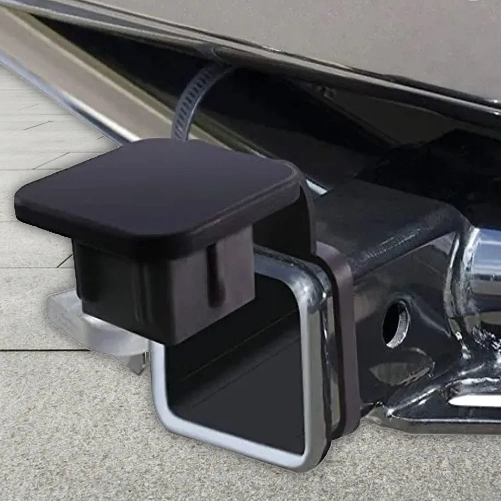 2PC-Trailer Hitch Receiver Cover Plug Waterproof Tube CapProtector Dustproof Trailer Hitch Cover 2Inch Receiver Auto Square Plug