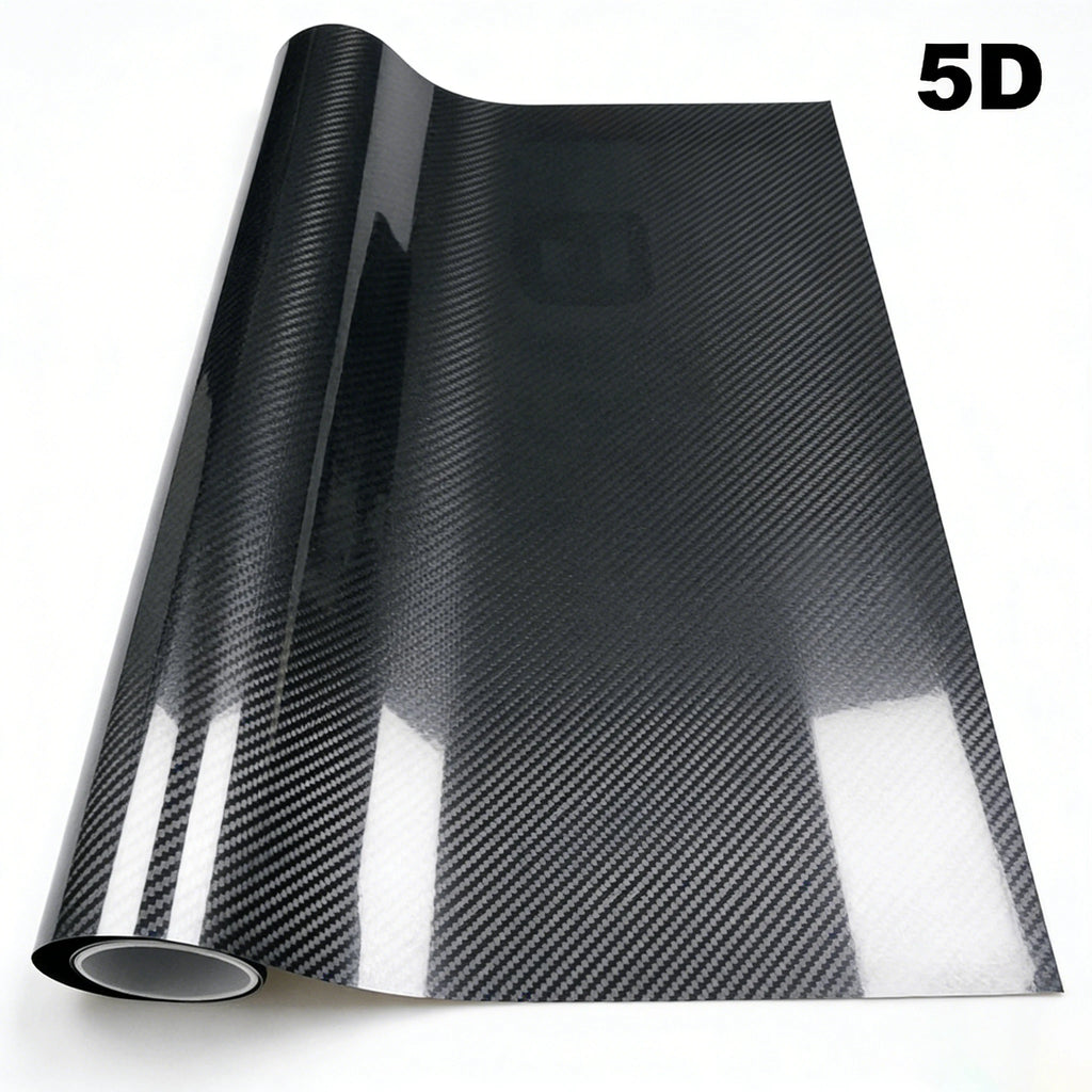 Carbon Fiber Vinyl Wrap Roll Matte/Glossy Black Car Film 3D 4D 5D 6D