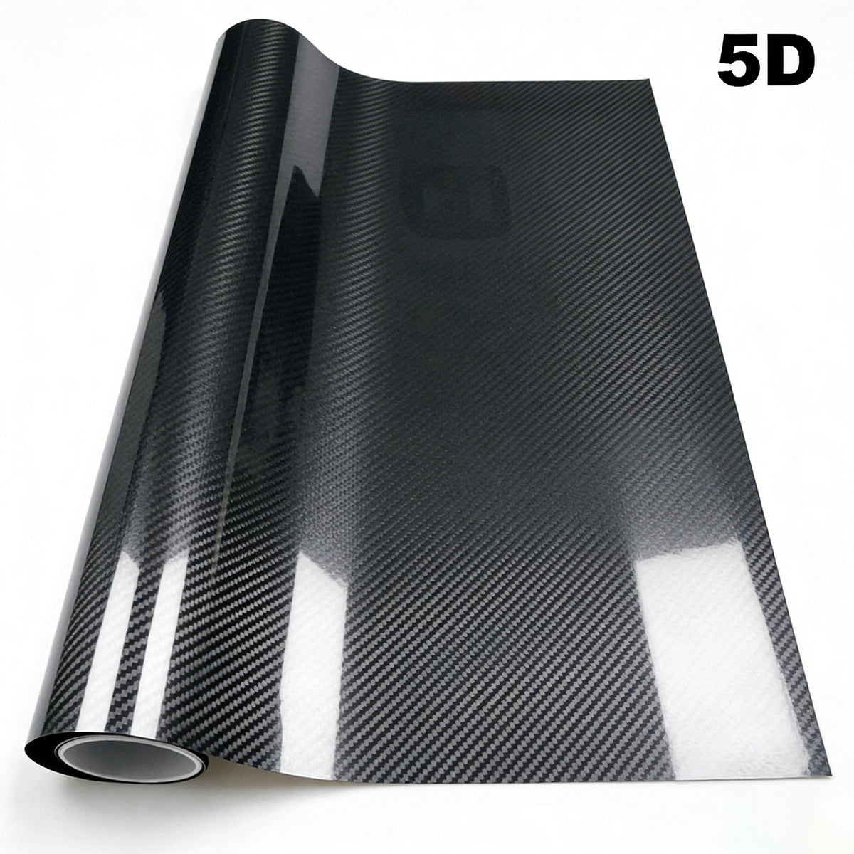Carbon Fiber Vinyl Wrap Roll Matte/Glossy Black Car Film 3D 4D 5D 6D