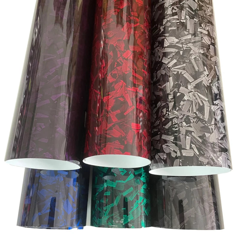 Carbon Fiber Vinyl Wrap Self-Adhesive Car Foil - Bubble-Free