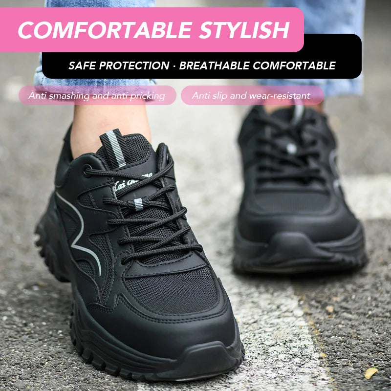 Women's Steel Toe Safety Sneakers, Puncture-Resistant - image 5