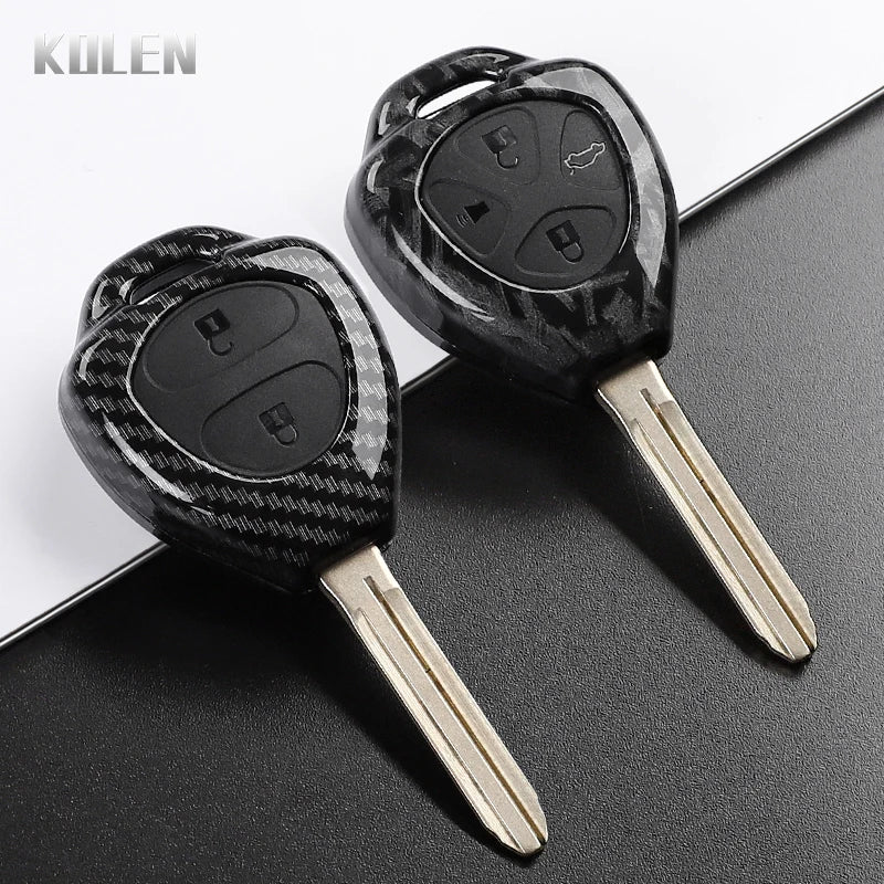 Toyota Carbon Fiber Smart Key Case Cover (Camry, RAV4, Corolla)