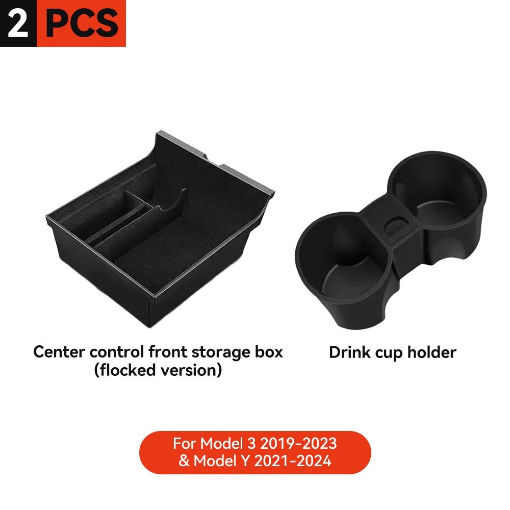 Center Console Storage Box for Tesla Model 3 and Model Y