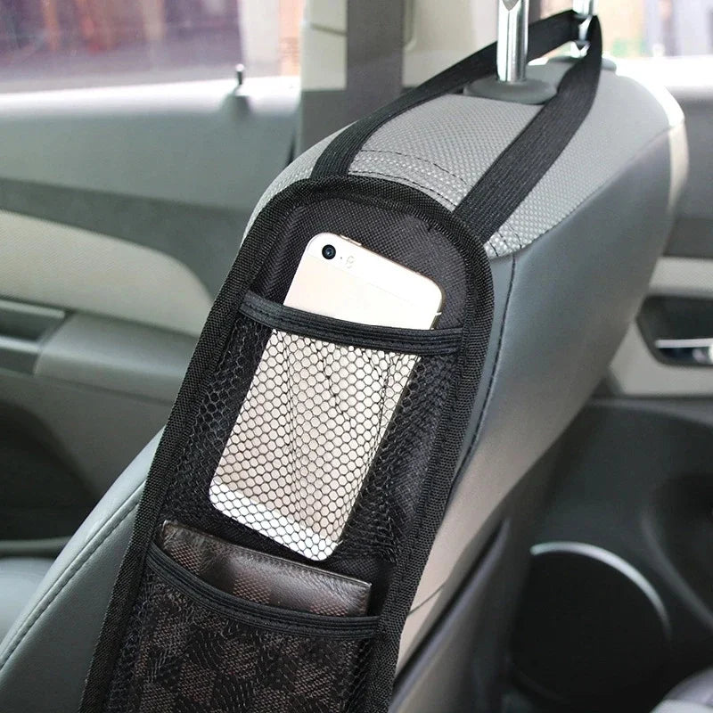 Car Seat Side Hanging Organizer with Cup Holder and Mesh Pocket