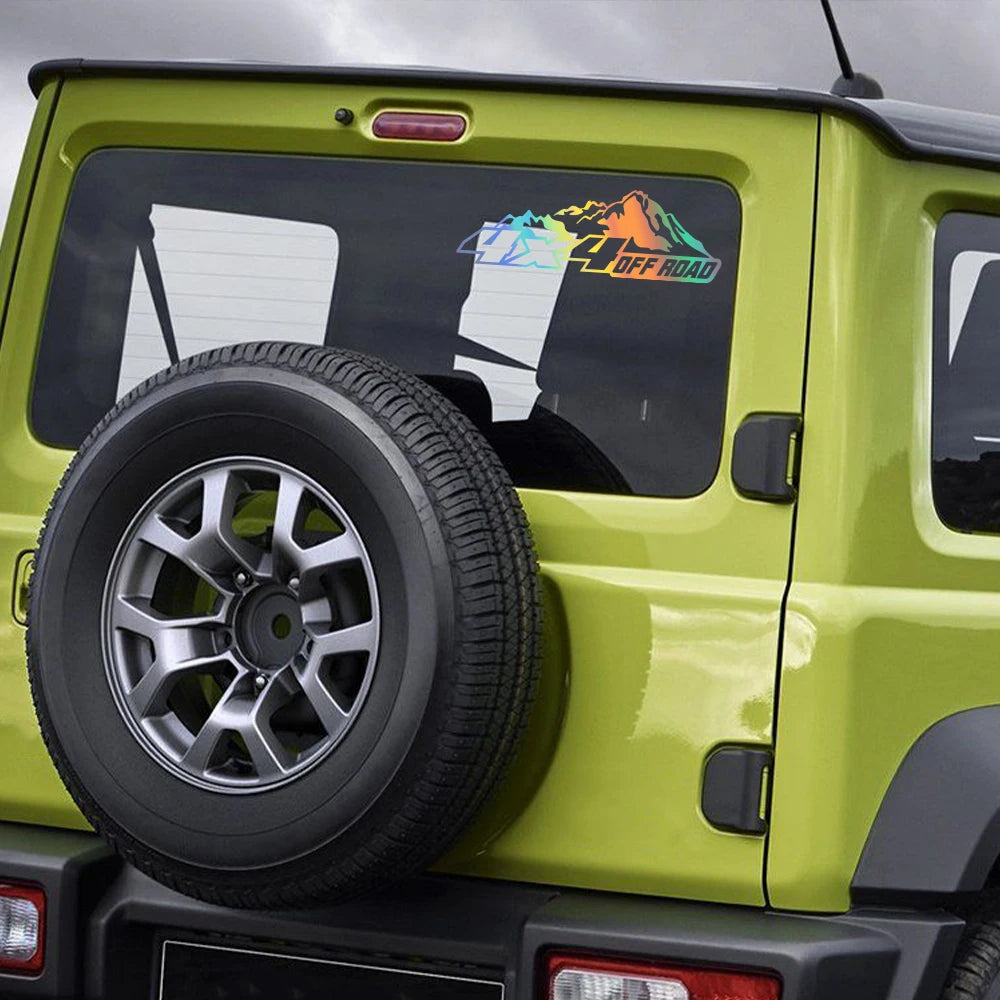 4x4 Off-Road Mountain Vinyl Sticker for Suzuki Jimny