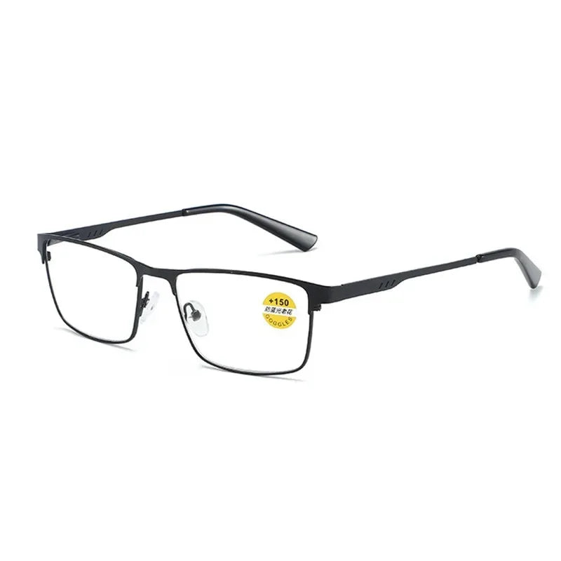 Men Business Reading Glasses Frame for Reader Mens Presbyopia Blue Light Blocking Eyeglasses Classic Hyperopia Spectacles Diopte