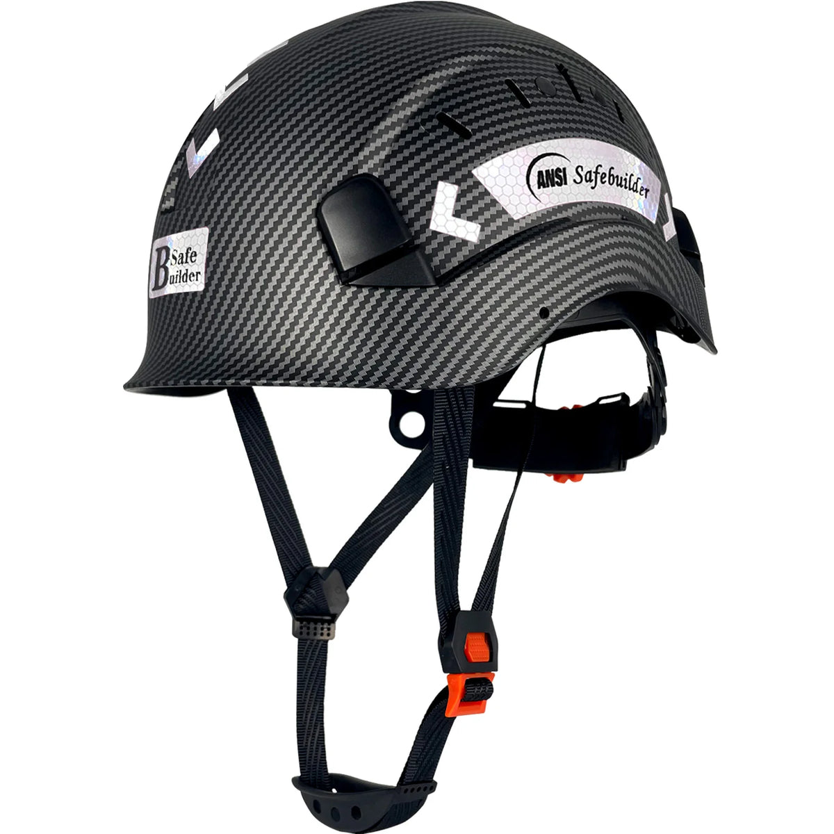 ABS Construction Safety Helmet Hard Hat, Adjustable Ventilation, ANSI Z89.1