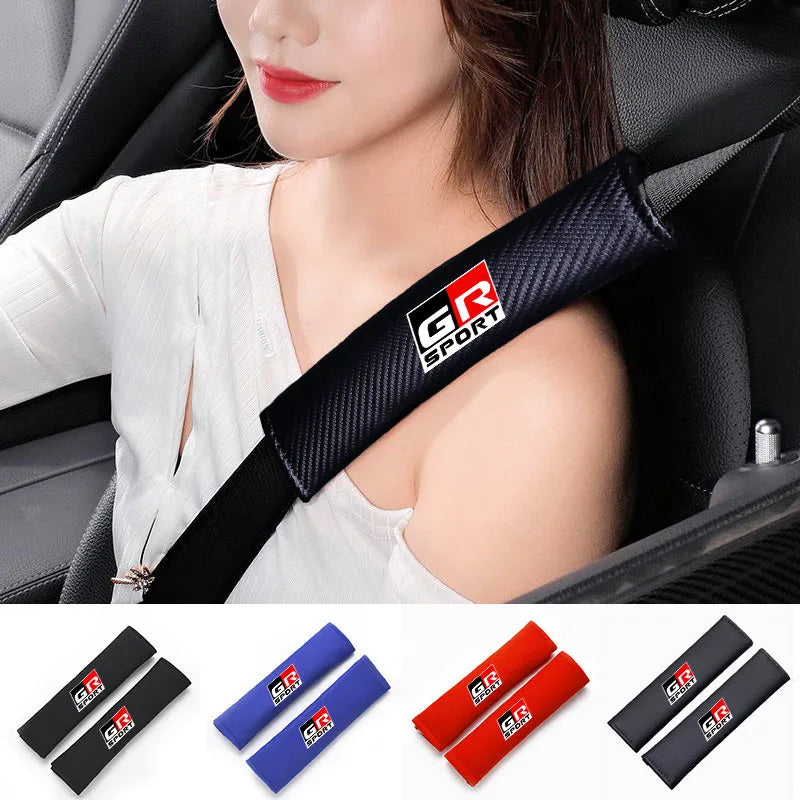 GR Sport Seat Belt Shoulder Pad Cover for Toyota Yaris, Corolla, Supra