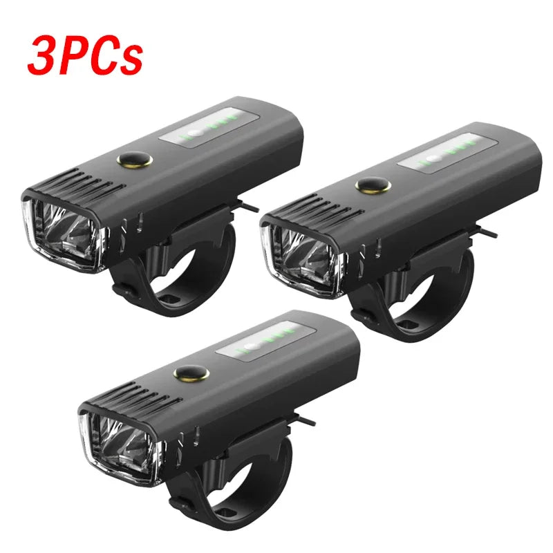 1000LM USB Rechargeable Bike Front Light with Smart Sensor Rear Light