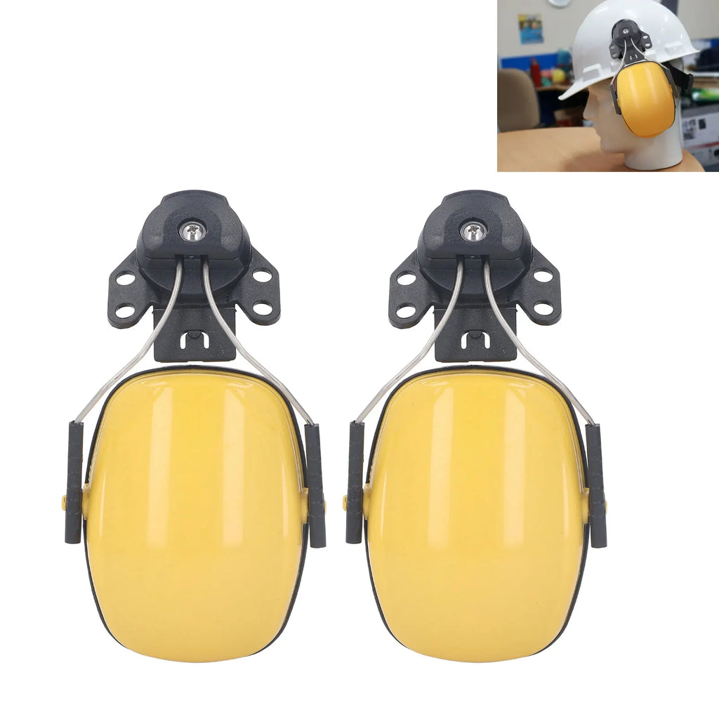 Helmet Ear Muff 1 Pair Safety Helmet Ear Muff Noise Reduction Helmet Hard Hat Hearing Earmuff for Construction Site