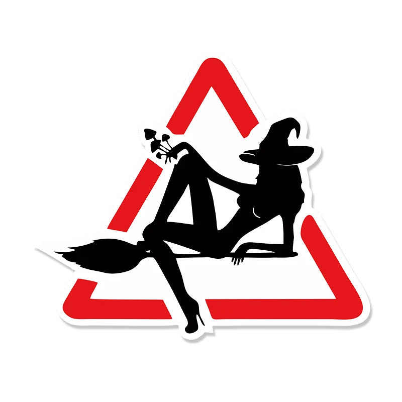 Witch Vinyl Car Decal, Waterproof Sticker for Auto and Laptop