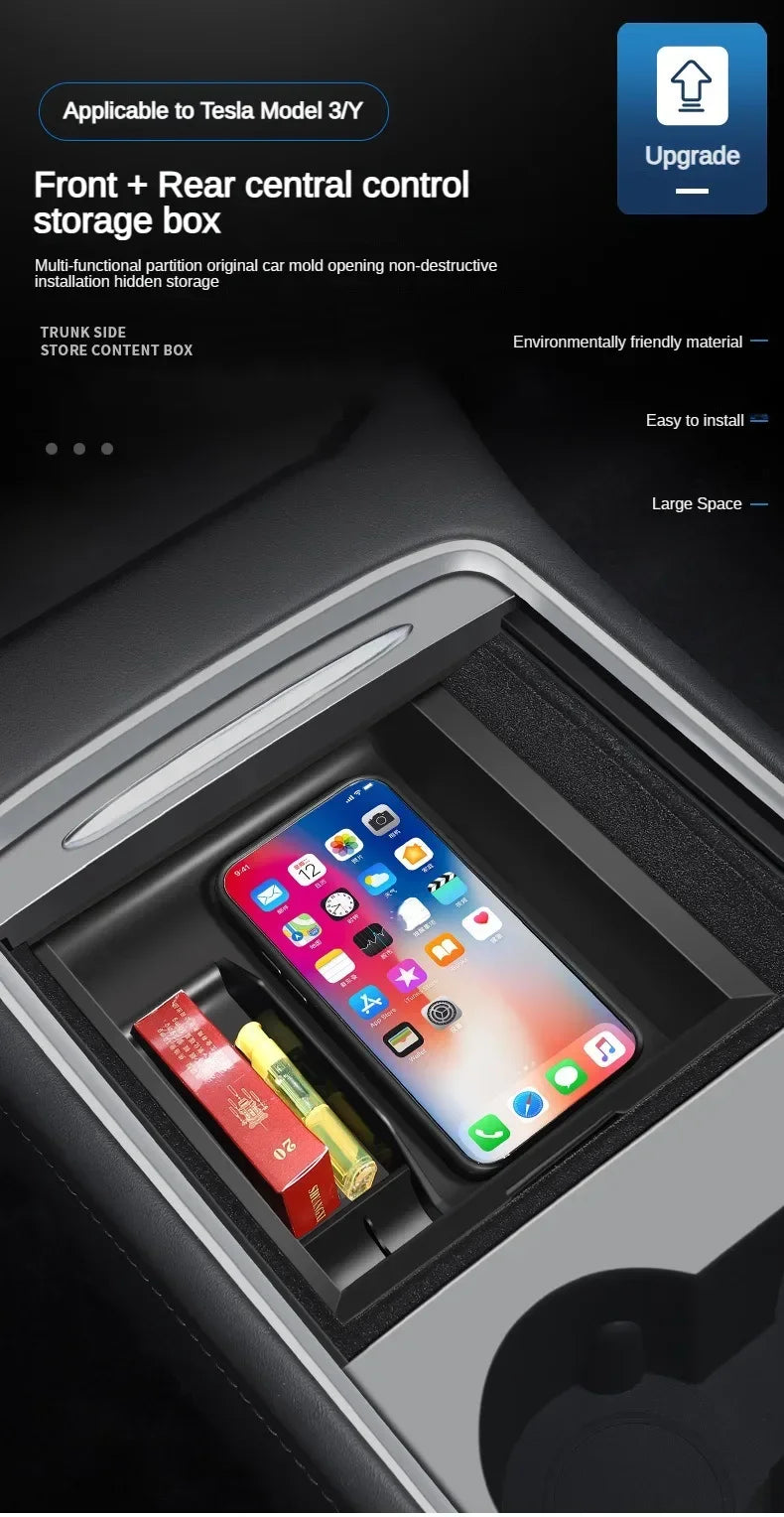 Center Console Organizer Trays for Tesla Model 3 and Model Y