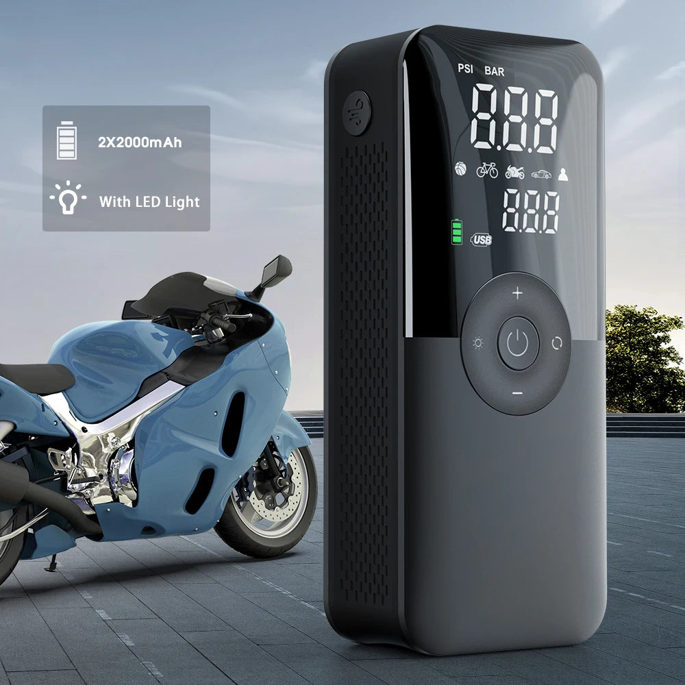 Air Compressor 12v Air Pump For Car Portable Tyre Inflator Electric Motorcycle Pump Air Compressor For Car Motorcycles Bicycles