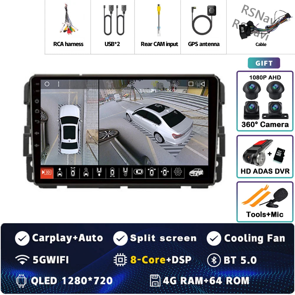 9" Android Car Stereo for Chevy GMC with CarPlay & Android Auto - image 35