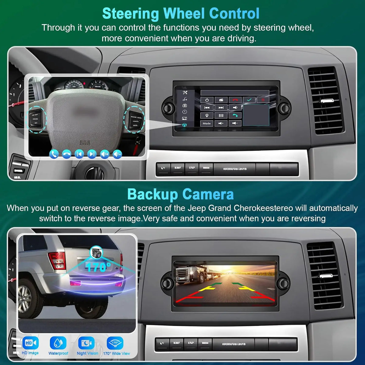 6.8" Android Car Stereo for 2006-2008 Dodge Ram 1500/2500/3500 - image 5