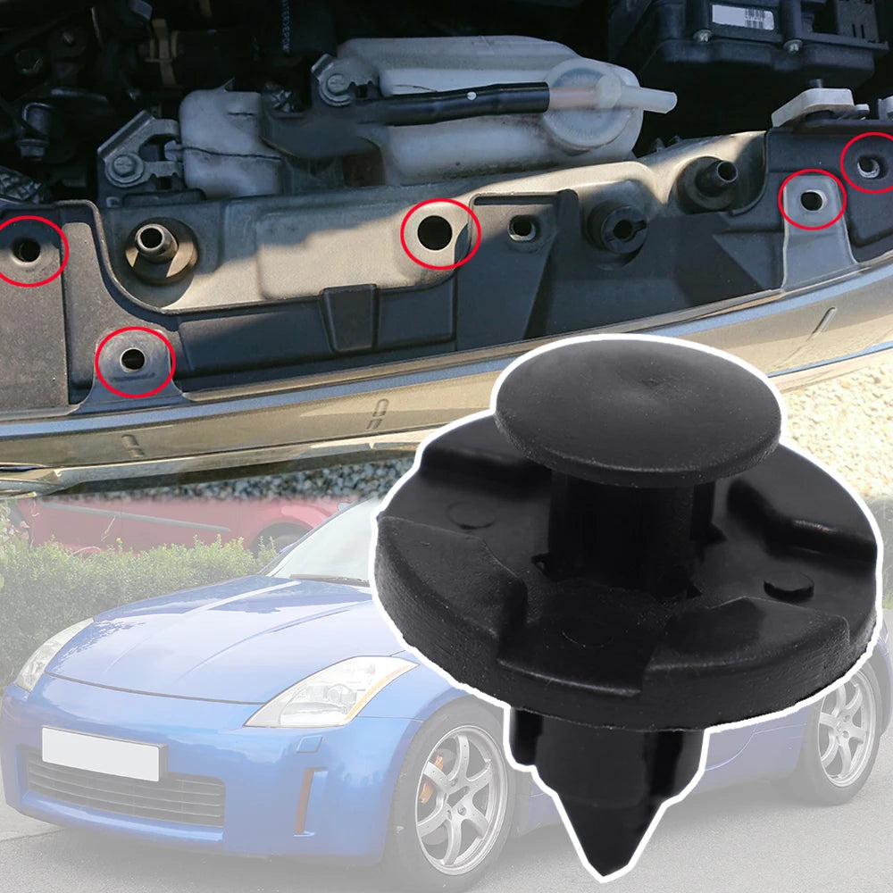 For 350Z Z33 370Z 2002 - 2014 Fairlady Z Car Bumper Wheel Arch Trim Clip Lining Liner Mud Flap Guard Rivet Replacement