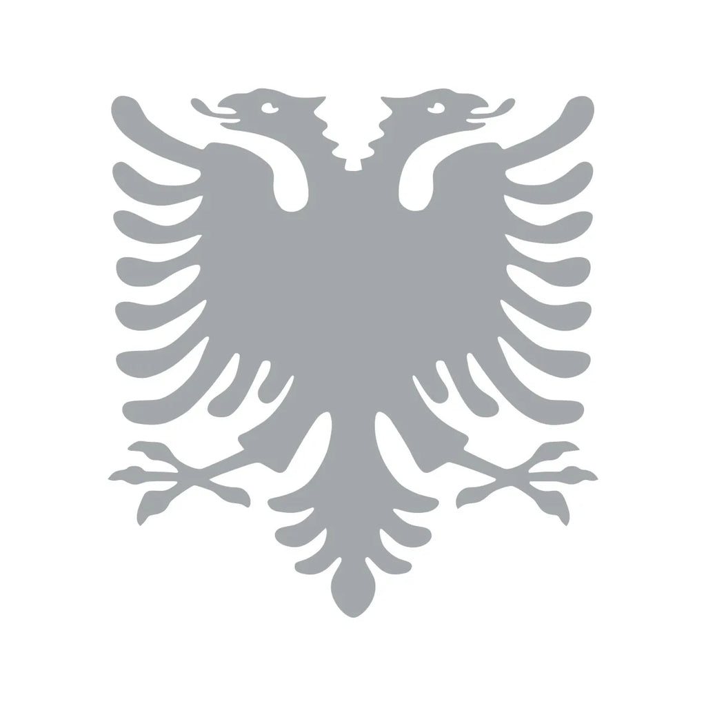 Albanian Double-Headed Eagle Vinyl Decal for Car or Truck