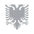 Albanian Double-Headed Eagle Vinyl Decal for Car or Truck