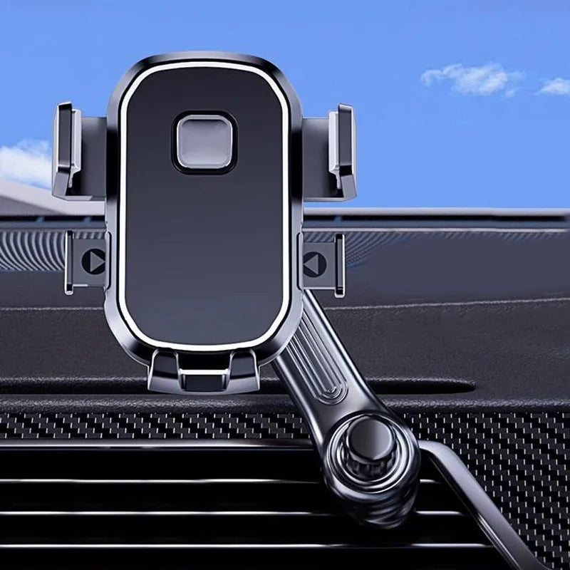 Car Air Vent Phone Holder with Wide Clamp & Metal Hook