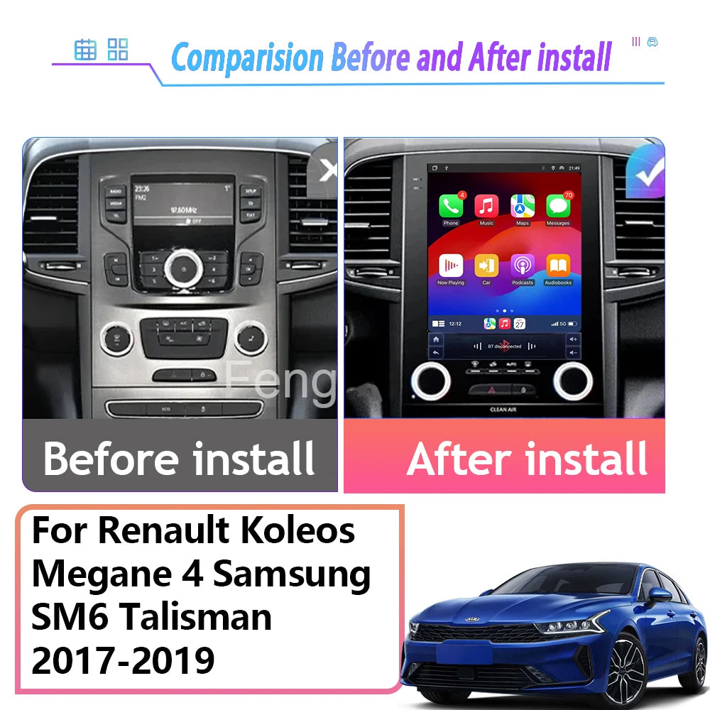 9.7" Android Auto Car Stereo for Renault Koleos Megane Talisman - image 2