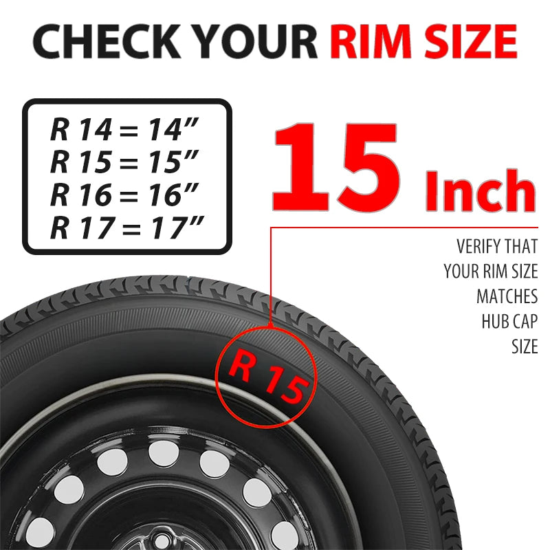 15-Inch Sport Wheel Covers for Steel Rims, Set of 4 - image 4