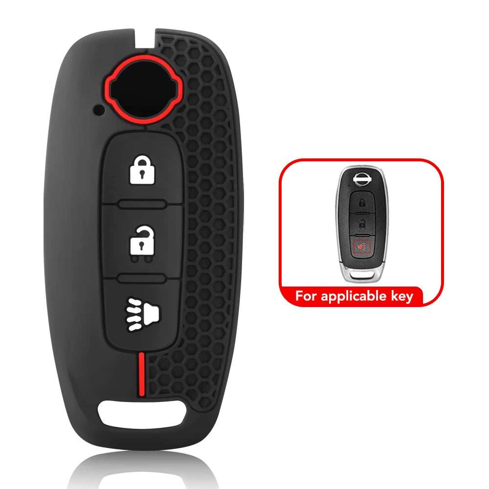 Keychain For Nissan Rouge Kicks Pathfinder J12 Ariya Altima Rogue Qashqai Bluebird Sylphy Remote Car Key Case Cover Accessories