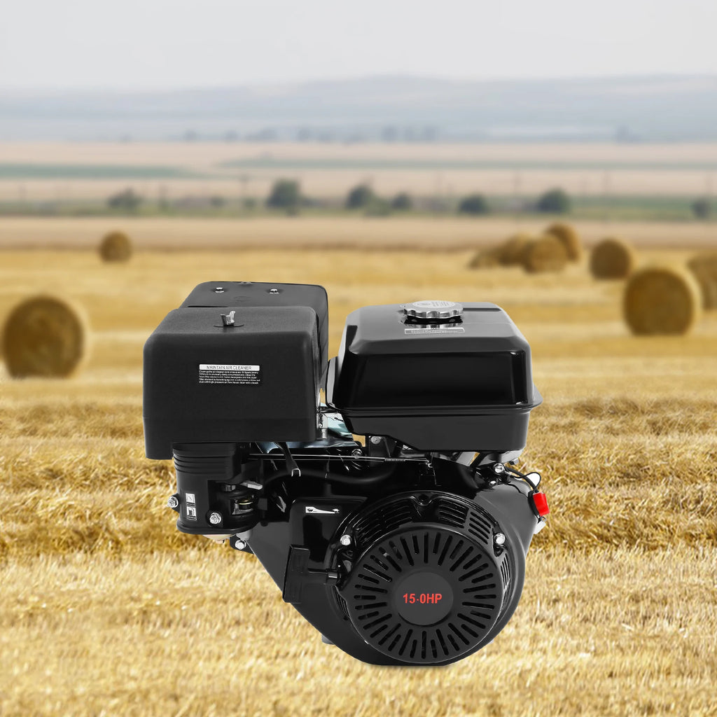 420cc 15HP Gas Engine, 4-Stroke OHV, Pull Start