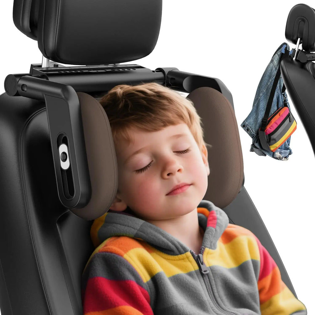 Adjustable Memory Foam Car Headrest Pillow for Neck Support