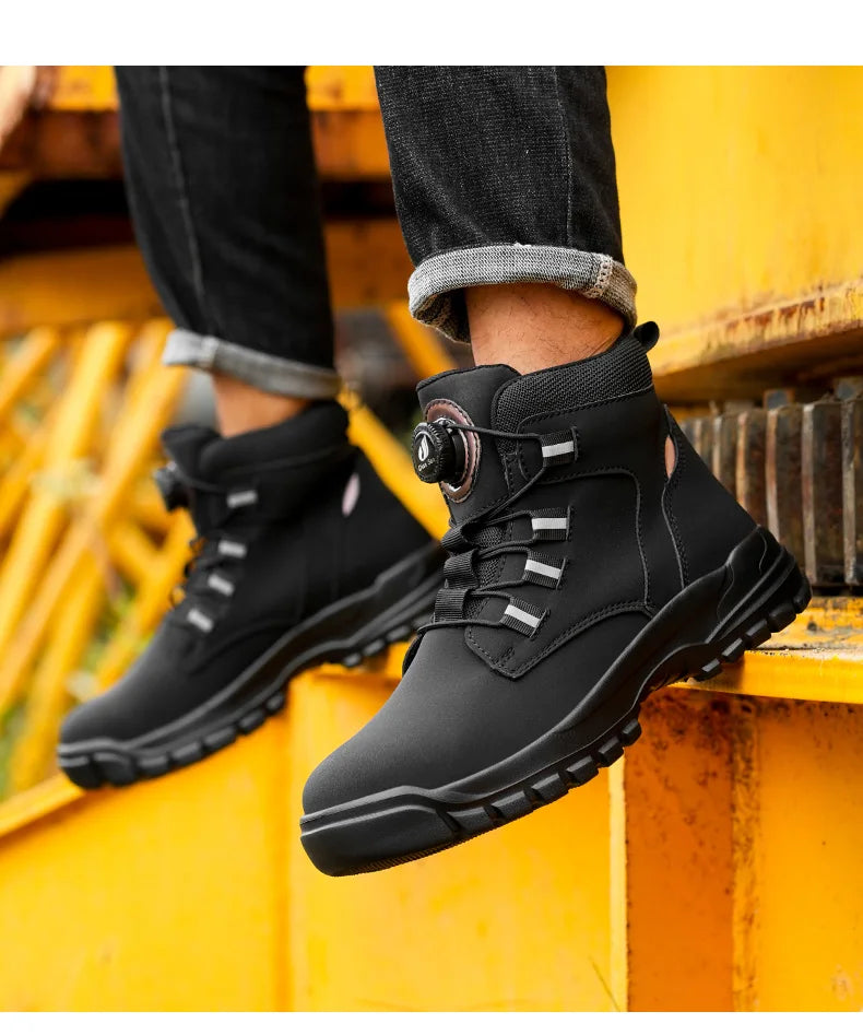 Waterproof Steel Toe Work Boots with Kevlar Insoles - image 26