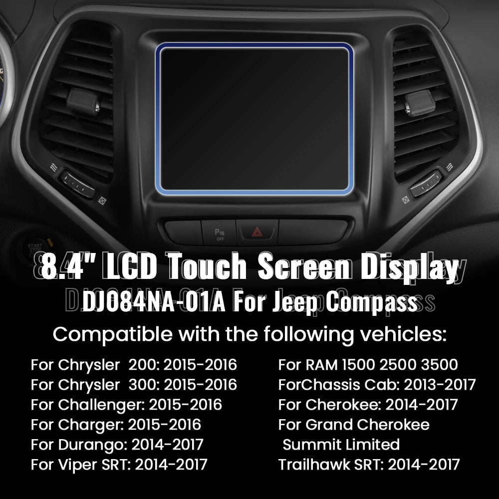 8.4-Inch Touch Screen Replacement for Chrysler Dodge Jeep Uconnect - image 4