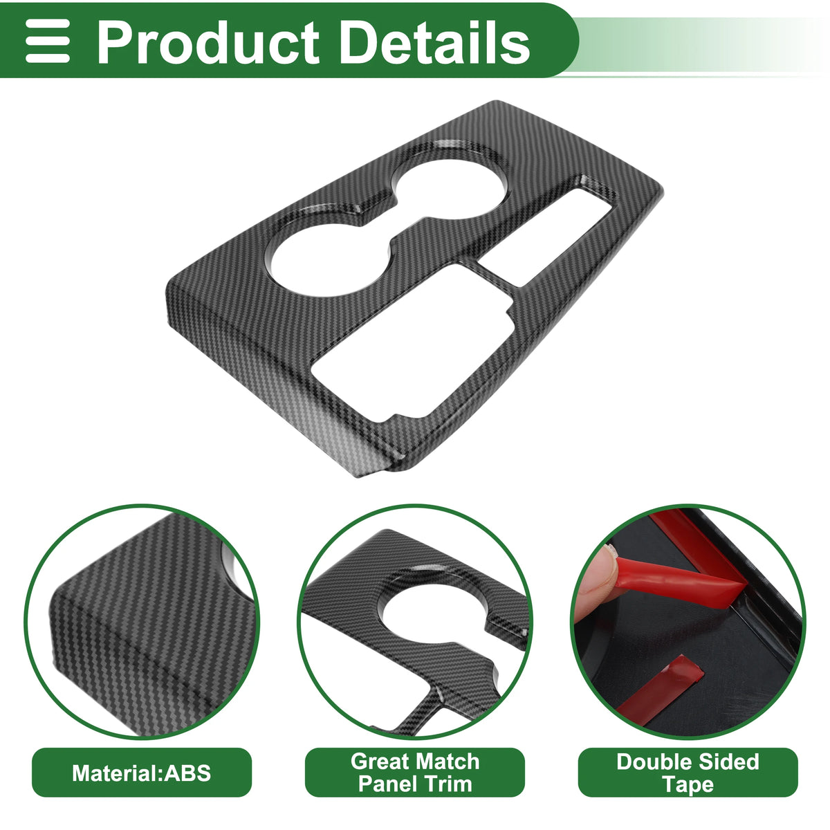 UXCELL Central Control Gear Shift Panel Trim Cover for Honda Civic 11th Gen 2022-2025