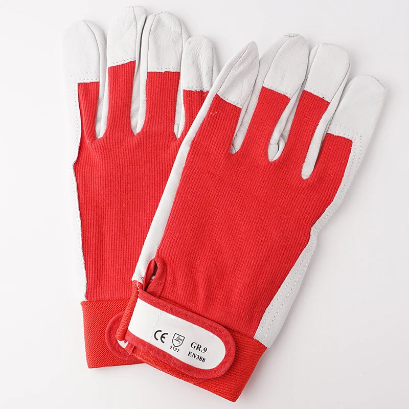 1Pair Machinist Leather Work Repair Mechanic Gloves Mechanic Work Glove Leather Welding Coat Heavy Industrial Glove Sport Glove