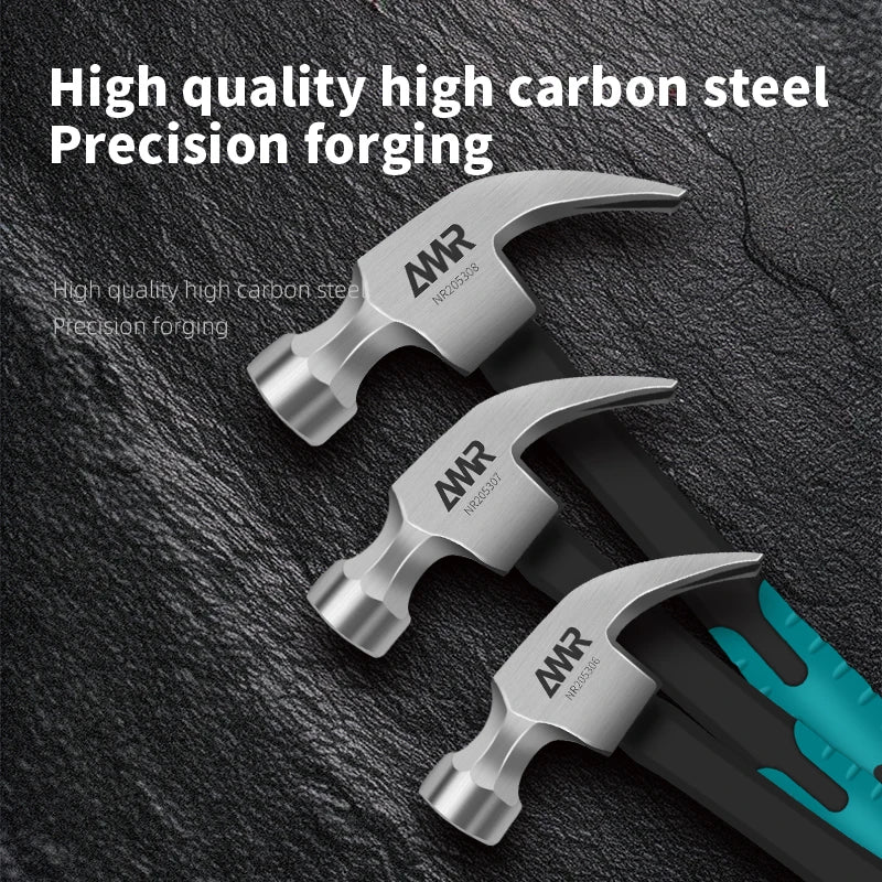 AMR Claw Framing Hammer 8/12/16 oz High Carbon Steel Anti-Slip Handle - image 4