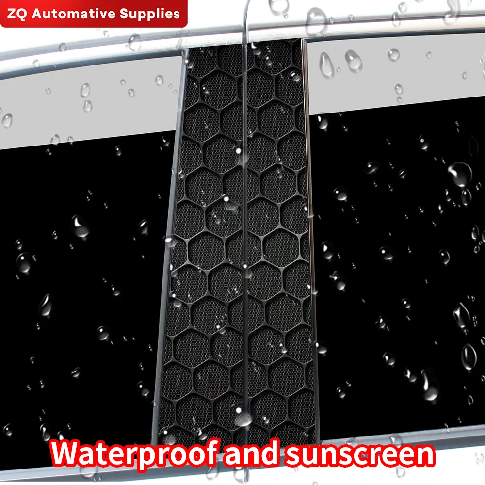 Waterproof Vinyl Honeycomb Car Stickers for B Pillar & Door Decals - image 4
