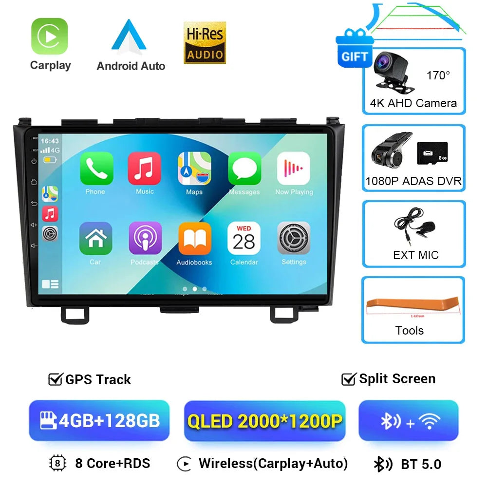 Android 16 Double Din Car Radio GPS for Honda CR-V 2007-2011 Bluetooth - image 14