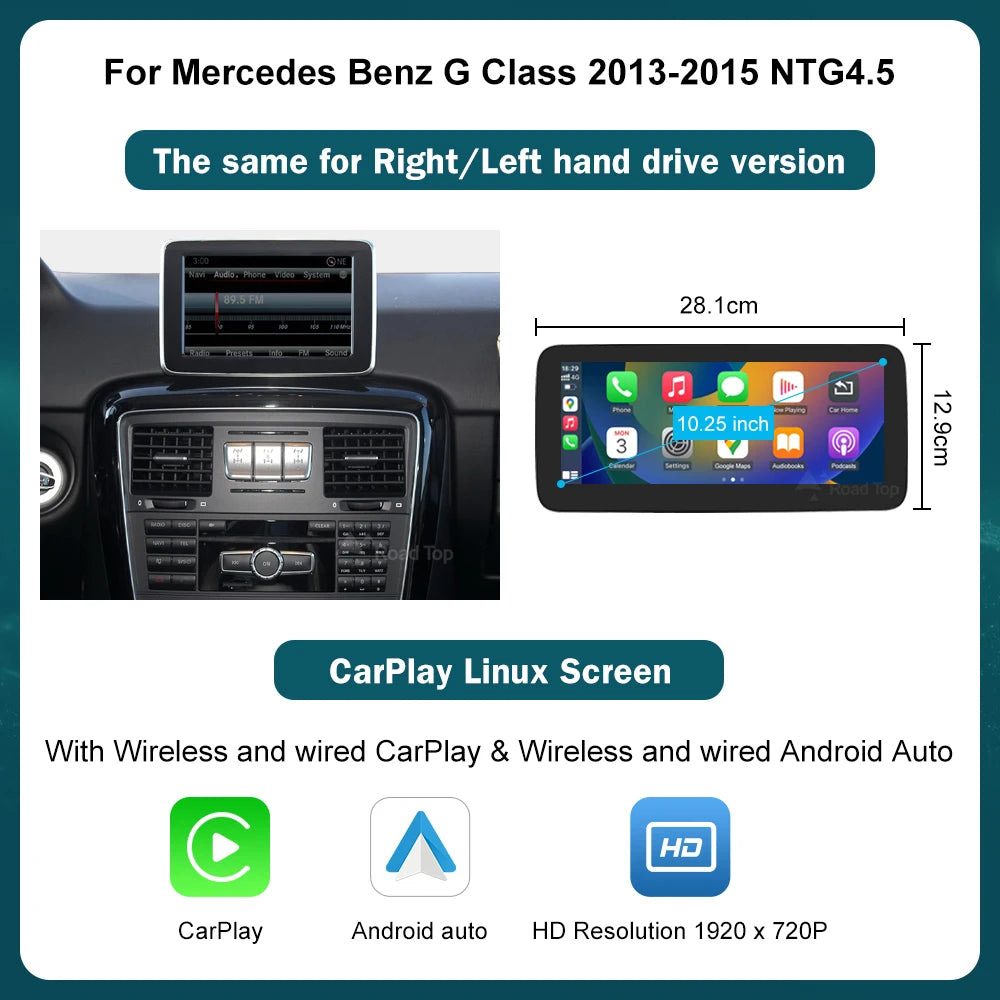 Wireless CarPlay & Android Auto for Mercedes-Benz G Class - image 7
