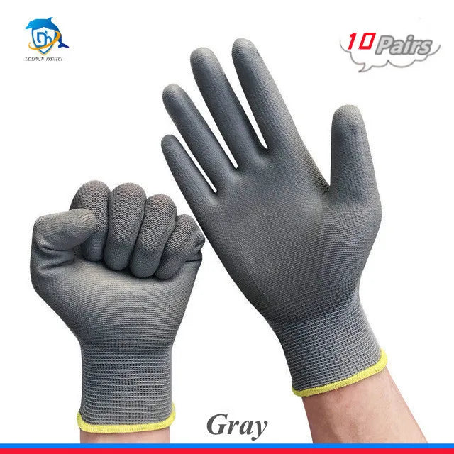 PU Palm-Coated Safety Work Gloves, 10/20 Pairs - image 18