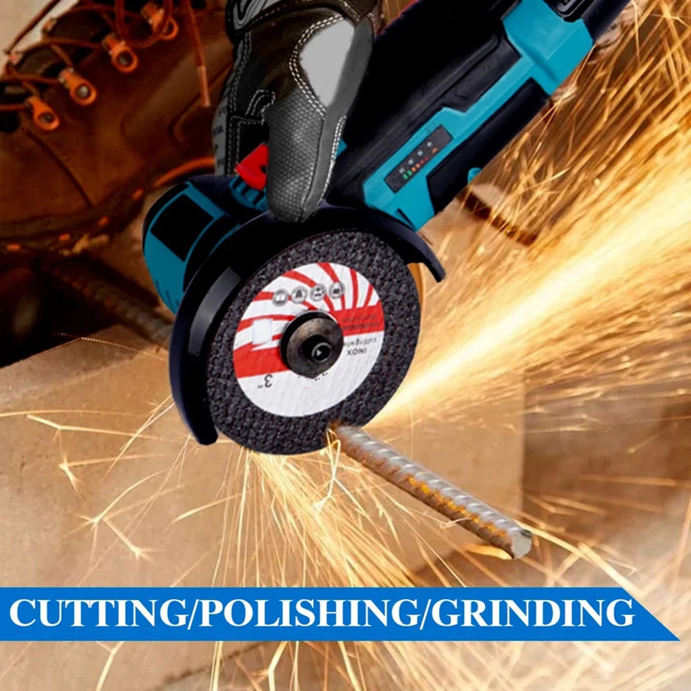 10-Pack 3-Inch Cutting Discs For Angle Grinder, 75mm X 1.2mm X 10mm Resin Fiber Wheels For Metal Steel Stainless Iron