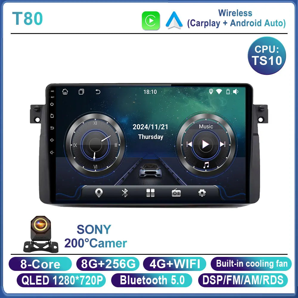 For BMW E46 M3 X5 1998-2006 Android Car Stereo 9" Touchscreen - image 17