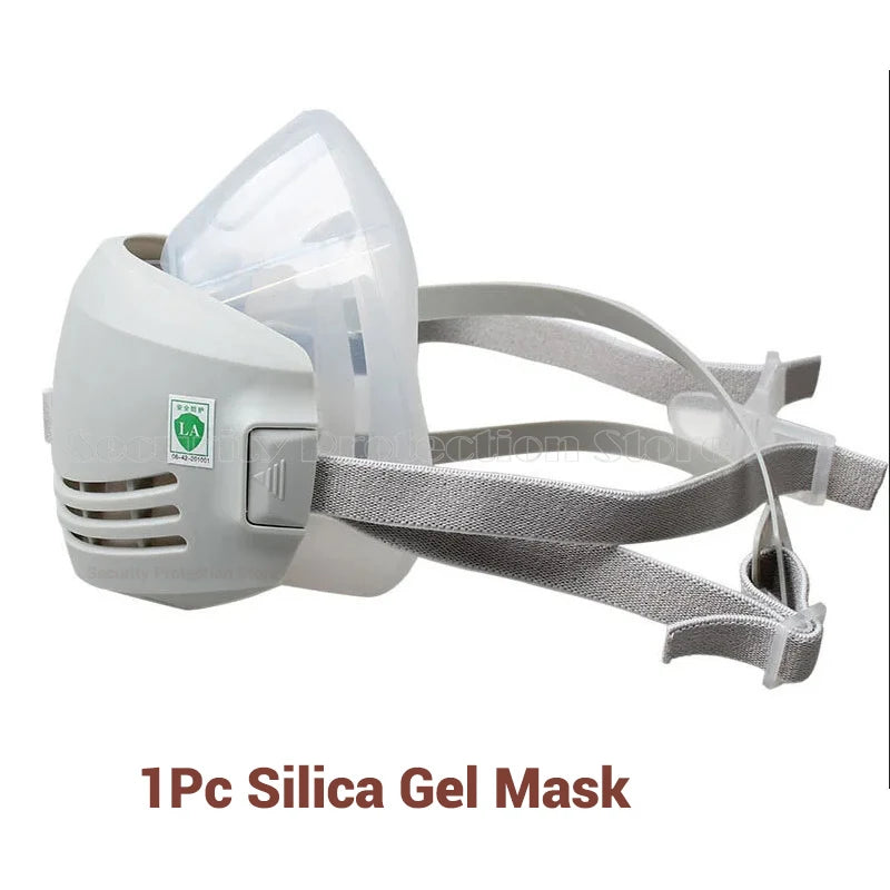 21-in-1 Half Face Dust Mask Respirator with Carbon Filter Cotton