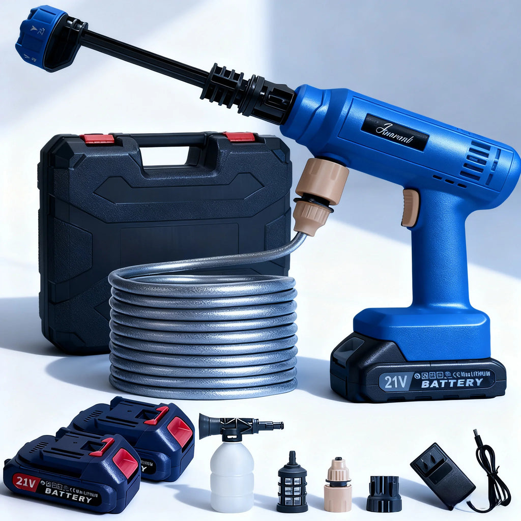 Power Blaster Cordless Car Pressure Washer – Portable Water Spray Gun