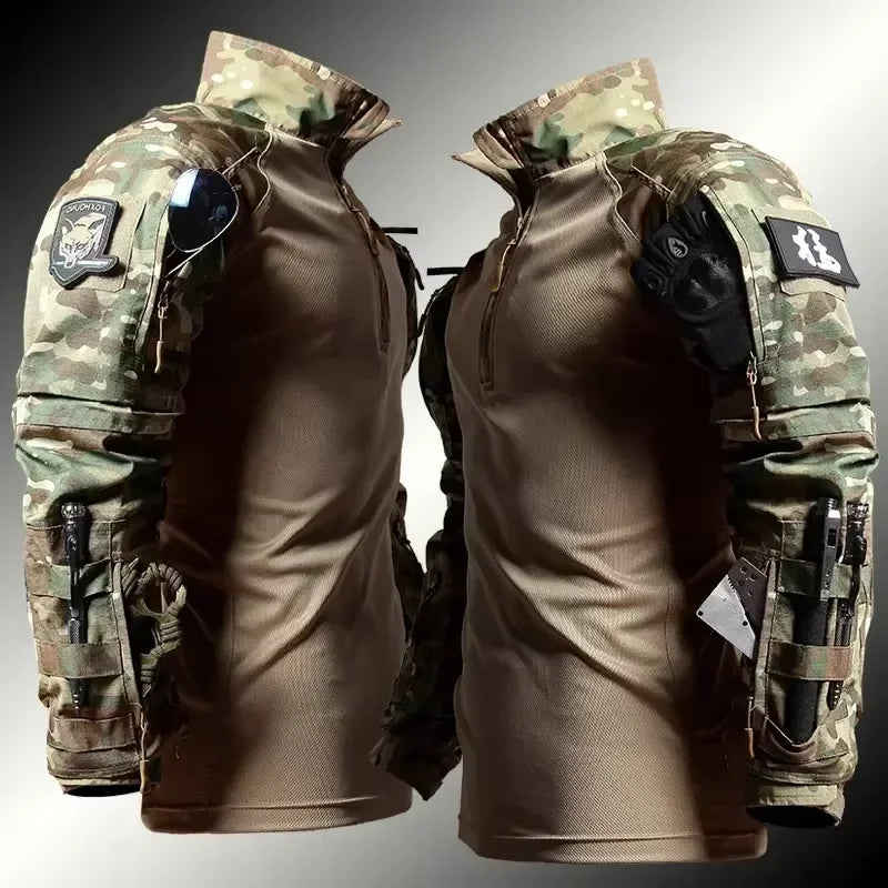 Men's Long-Sleeve Multi-Pocket Tactical Shirt - image 12